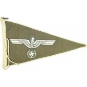 Banderín de la Wehrmacht Heer/Army Car con un águila-Doble cara sobre algodón gris