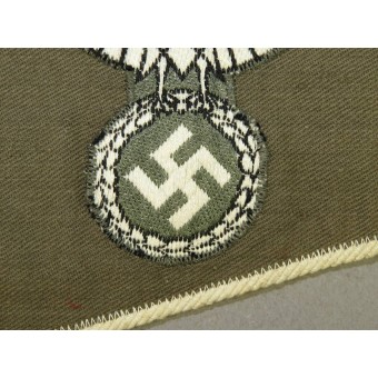 Wehrmacht Heer/Armee Auto Wimpel mit Adler-Doppelseitig auf grauer Baumwolle. Espenlaub militaria