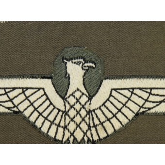 Wehrmacht Heer / Armée voiture Pennant avec un aigle sur le coton gris double face. Espenlaub militaria