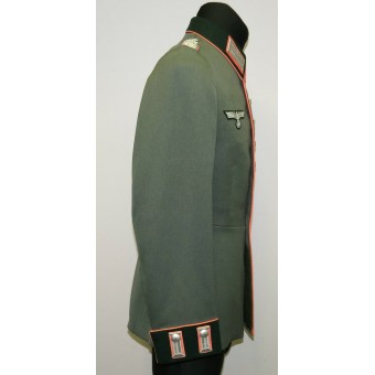 Wehrmacht Paradeuniform Waffenrock für Major der Panzertruppen, gehörte Friedrich Scheidemann. Espenlaub militaria