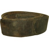 Cinturón de cuero alemán de la Segunda Guerra Mundial. Reedición de Ostfront.