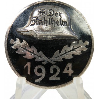 1924 Der Stahlhelm Membership Badge, Steel Helmet, League of Front Soldiers. Espenlaub militaria