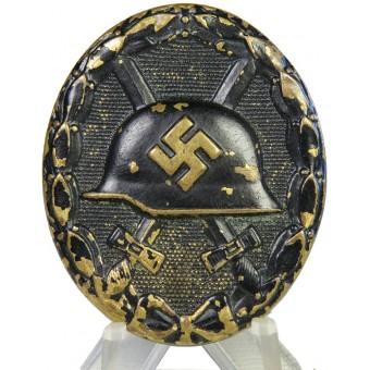 1939 tercera placa herida clase, bronce. Espenlaub militaria
