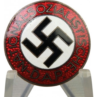Kolmannen valtakunnallisen sosialistinen työväenpuolueen jäsenen merkki, NSDAP, M1/ 72. Espenlaub militaria