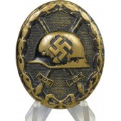 Black wound badge, Verwundetenabzeichen, brass
