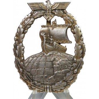 Kriegsmarine Hilfskreuzer-Kriegsabzeichen, croiseur auxiliaire Badge guerre. Espenlaub militaria
