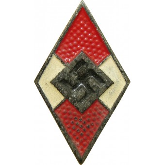 Знак члена Гитлерюгенд, поздний, в цинке M1/93- Gottlieb Friedrich Keck. Espenlaub militaria