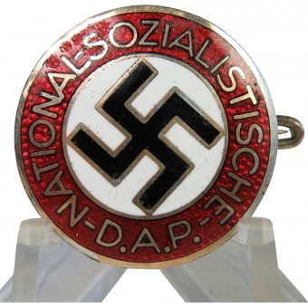 Nationalsozialistische DAP member badge, NSDAP, marked M1/34. Espenlaub militaria