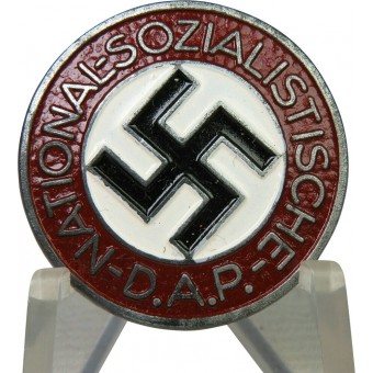 Miembro de placa NSDAP, M1 / ​​34 RZM - Karl Wurster. Zinc. Espenlaub militaria