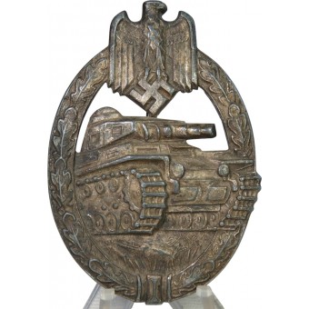 Tank Assault badge in silver, marked HA. Espenlaub militaria