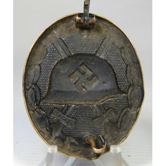 WW2 badge blessure en noir, laiton. Espenlaub militaria