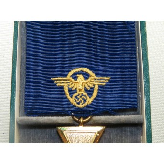 3:e rikspolisens utmärkelse för långvarig tjänstgöring, första klass för 25 år.. Espenlaub militaria