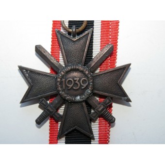 War Merit Cross with swords 1939 2 class, Arno Wallpach - 108 marked on the ring. Espenlaub militaria