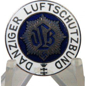 Protection de raid aérien Ligue de Dantzig Badge. Espenlaub militaria