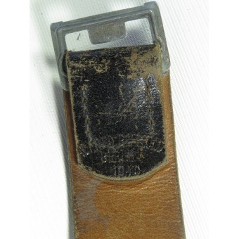 Field police leather belt, 1938. Espenlaub militaria