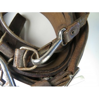 Cinturón de HJ y la hebilla con la correa de hombro, 17 RZM Ges.Gesch.. Espenlaub militaria