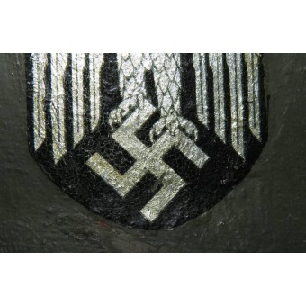 Casco de acero alemán M1918 doble calcomanía Wehrmacht. Espenlaub militaria