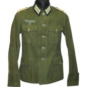 German officer summer tunic for Oberleutnant in Infantry for use at the Ostfront.