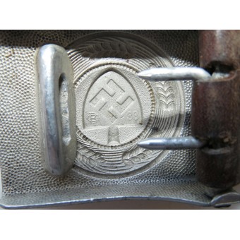 Пряжка для РАДовского ремня с кожаным хлястиком- Gustav Brehmer 1938. Espenlaub militaria
