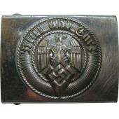 Boucle en acier nickelé Hitler Jugend, M1/39 RZM et Assmann