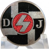 Deutsches Jungvolk Mitgliedsabzeichen -DJ Membership Badge. Marked Ges. Gesch,  RZM 72