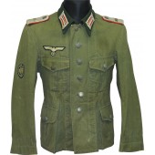 G.A.R 111 túnica de teniente. Gebirgs Artillerie Regiment 111 túnica de oficial ligera salada.