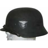 Стальной шлем м35 RAD. Бывший 2-ух декальный шлем Вермахта