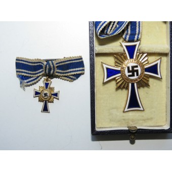 Boxed Cross of German mother, 1:a klass med miniatyr - Godet & Co. Espenlaub militaria