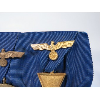 Ordensspange- Medal bar with 12 & 25 years Wehrmacht long service decorations. Espenlaub militaria