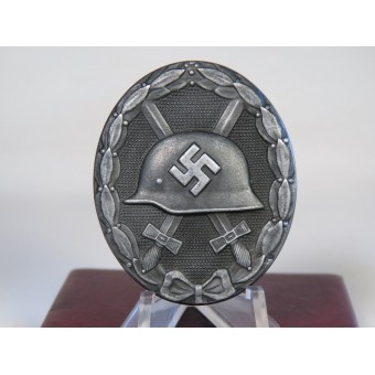 Zilveren Klasse Wond Badge 1939 in de doos met nummer L / 16 Steinhauer & Lück. Espenlaub militaria