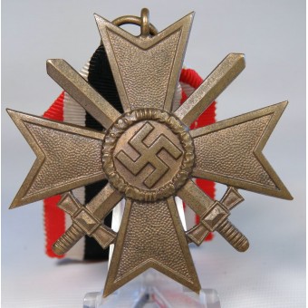 Guerra alemán mérito cruz 1939 (KVK), segunda clase w / espadas. Bronce. Espenlaub militaria