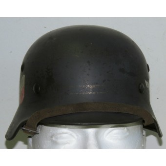 Стальной шлем Люфтваффе с двухсторонними декалями. E.F 60. Espenlaub militaria