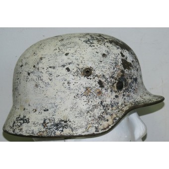 Люфтваффе Q-64, зимний камуфляжный стальной шлем. Espenlaub militaria