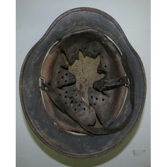 Люфтваффе Q-64, зимний камуфляжный стальной шлем. Espenlaub militaria
