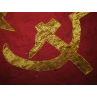 Красногвардейское знамя,  выполненное вручную в период Гражданской войны. Espenlaub militaria