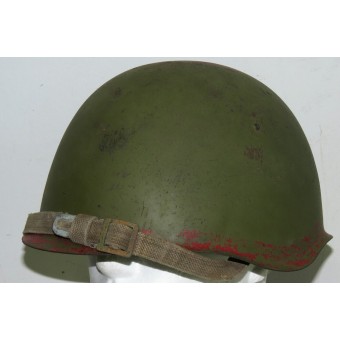 Стальной шлем СШ - 39, 1941 ЛМЗ с тактическими знаками. Espenlaub militaria