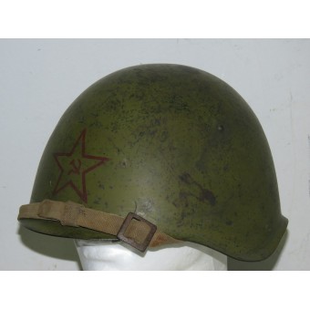 SSCH-39 Puna-armeijan kypärä, etusivu tähti, päivätty 1939, koko 2A, talvikäyttö. Espenlaub militaria