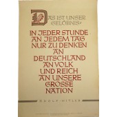 Manifesto di propaganda del Terzo Reich NSDAP: 