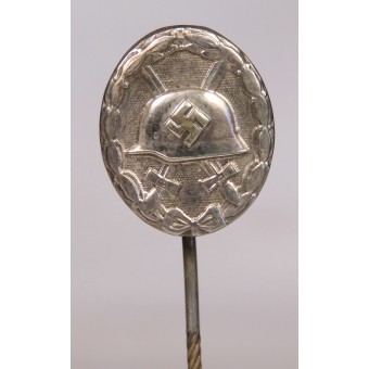 16-mm Miniature of wound badge in silver 1939. Espenlaub militaria