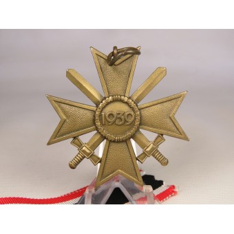 1939. Крест за военные заслуги с мечами. Латунь в бронзовлении. Espenlaub militaria