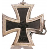 Terzo Reich Eisernes Kreuz, EK2, 1939, danneggiato in battaglia, L/11