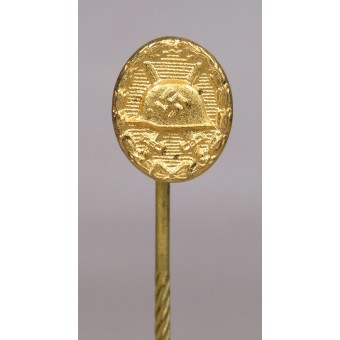 Gold wound badge miniature, Verwundetenabzeichen in Gold, 1939. Espenlaub militaria
