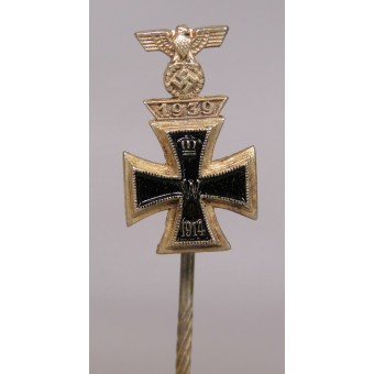 Миниатюра Железного креста 1914 со шпангой повторного награждения 1939. Espenlaub militaria