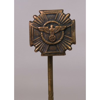 NSDAP Dienstauszeichnung in Bronze Miniatur -9 mm, bezeichnet RZM M 11/1 Steinhauer & Lueck. Espenlaub militaria