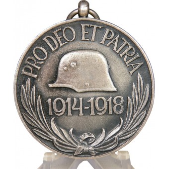 Австро-венгерская юбилейная медаль в честь ПМВ «Pro deo et patria 1914-1918». Espenlaub militaria