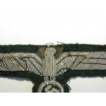 Орёл нагрудный выполненный алюминиевый канителью. Espenlaub militaria