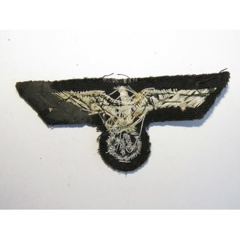 Mano del lingote del águila bordada para los oficiales de la túnica o Waffenrock. Espenlaub militaria