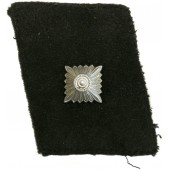 SS-Unterscharführer etiqueta de cuello de rango izquierdo de tela moleskin hecho