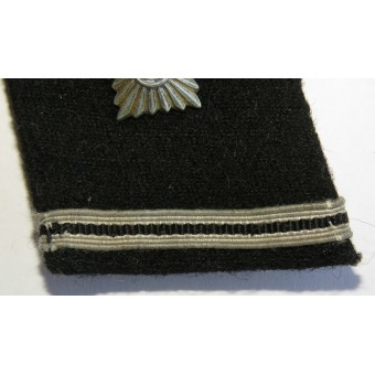 Waffen-SS, SS-Scharführer pestaña cuello rango izquierda, Dachau tipo lana hizo. Espenlaub militaria