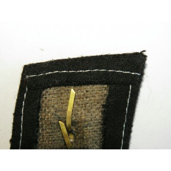 Waffen-SS, SS-Scharführer lasciato scheda collare rango, Dachau tipo lana fatta. Espenlaub militaria